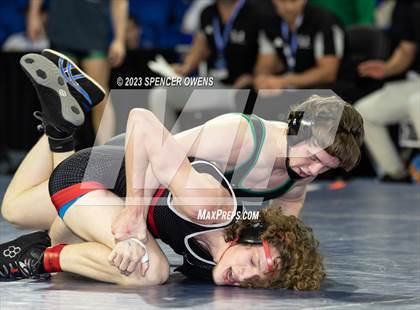 Thumbnail 3 in Uwharrie Charter vs Avery County (NCHSAA 1A Dual Team State Championships) photogallery.