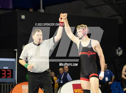 Thumbnail 3 in Uwharrie Charter vs Avery County (NCHSAA 1A Dual Team State Championships) photogallery.