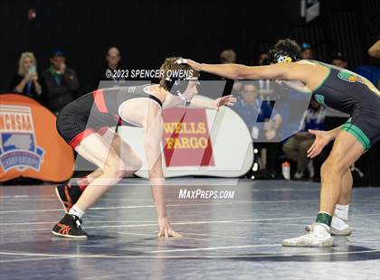Thumbnail 3 in Uwharrie Charter vs Avery County (NCHSAA 1A Dual Team State Championships) photogallery.