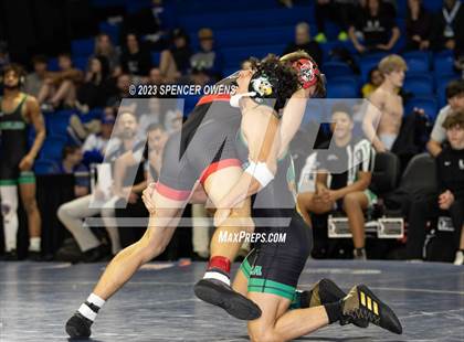 Thumbnail 2 in Uwharrie Charter vs Avery County (NCHSAA 1A Dual Team State Championships) photogallery.