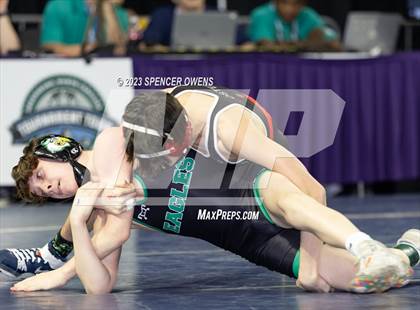 Thumbnail 3 in Uwharrie Charter vs Avery County (NCHSAA 1A Dual Team State Championships) photogallery.