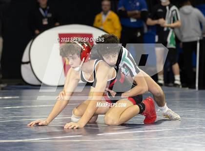Thumbnail 3 in Uwharrie Charter vs Avery County (NCHSAA 1A Dual Team State Championships) photogallery.