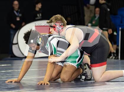 Thumbnail 2 in Uwharrie Charter vs Avery County (NCHSAA 1A Dual Team State Championships) photogallery.