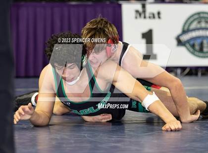 Thumbnail 3 in Uwharrie Charter vs Avery County (NCHSAA 1A Dual Team State Championships) photogallery.