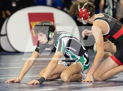 Thumbnail 2 in Uwharrie Charter vs Avery County (NCHSAA 1A Dual Team State Championships) photogallery.