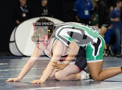 Thumbnail 3 in Uwharrie Charter vs Avery County (NCHSAA 1A Dual Team State Championships) photogallery.