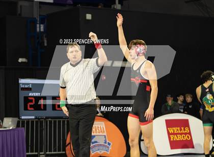 Thumbnail 2 in Uwharrie Charter vs Avery County (NCHSAA 1A Dual Team State Championships) photogallery.