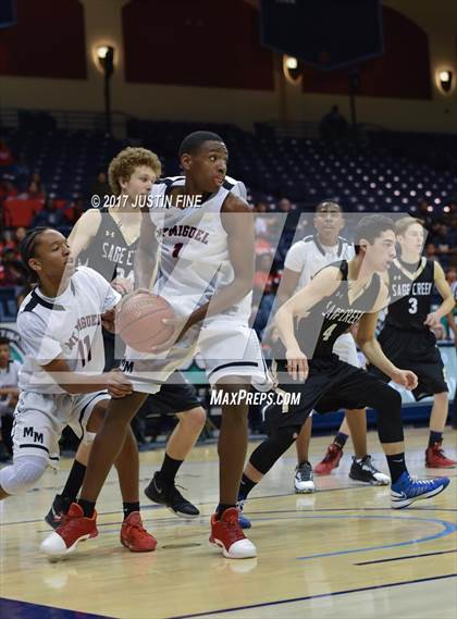 Thumbnail 1 in Sage Creek vs. Mount Miguel (CIF San Diego Division III Final) photogallery.