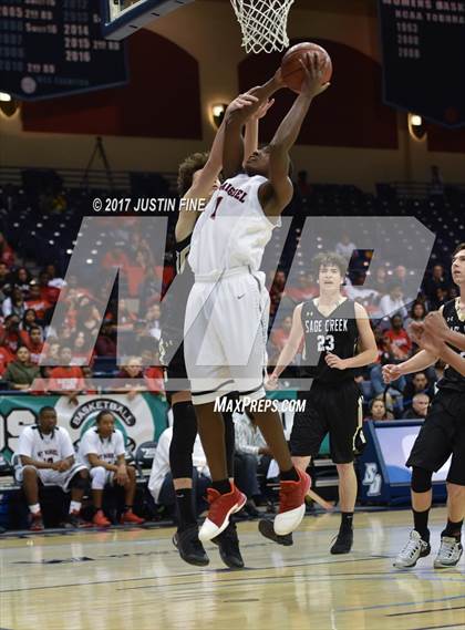 Thumbnail 3 in Sage Creek vs. Mount Miguel (CIF San Diego Division III Final) photogallery.