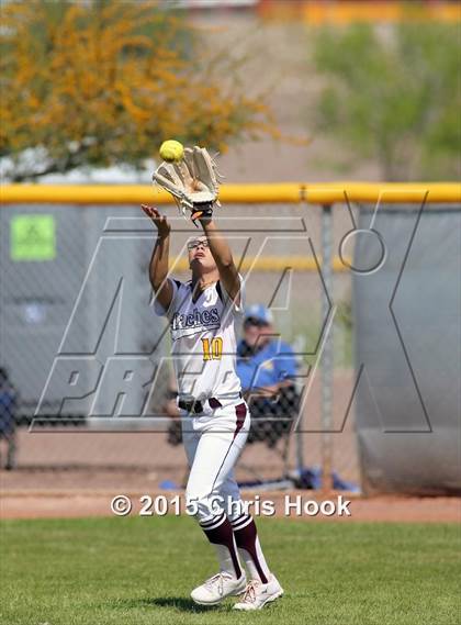 Thumbnail 3 in Tucson High Magnet School vs. Nogales (Tucson Badger Invitational) photogallery.