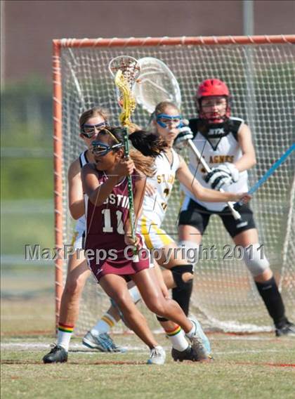 Thumbnail 2 in St. Agnes Academy v Austin (D2 TGHSLL State Quarterfinal) photogallery.