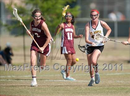 Thumbnail 3 in St. Agnes Academy v Austin (D2 TGHSLL State Quarterfinal) photogallery.