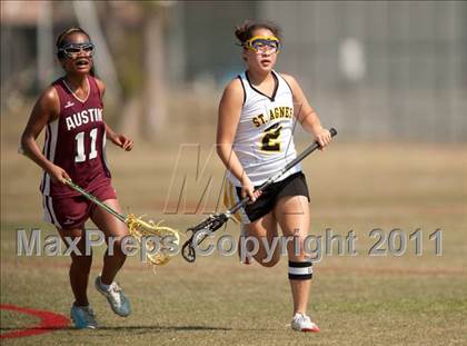 Thumbnail 2 in St. Agnes Academy v Austin (D2 TGHSLL State Quarterfinal) photogallery.