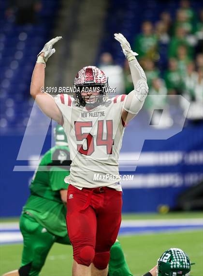 Thumbnail 1 in New Palestine vs. Valparaiso (IHSAA 5A State Final) photogallery.