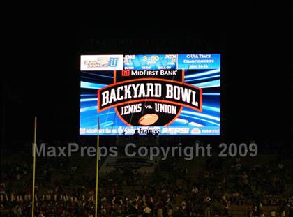 Thumbnail 2 in Union vs. Jenks (Backyard Bowl) photogallery.