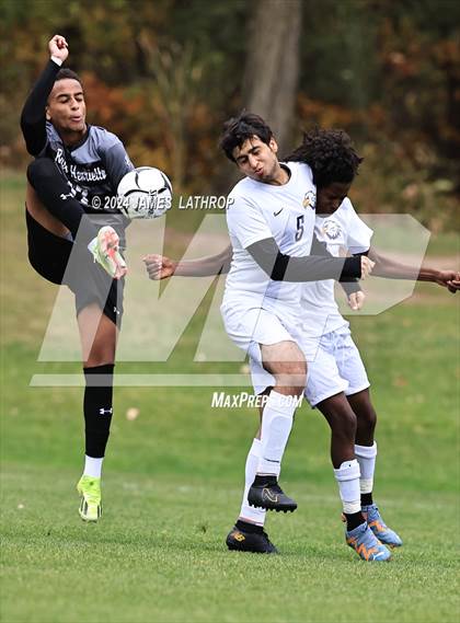 Thumbnail 1 in East / World of Inquiry @ Rush-Henrietta (NYSPHSAA Section 5 Class AAA quarterfinals)) photogallery.