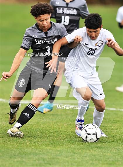 Thumbnail 2 in East / World of Inquiry @ Rush-Henrietta (NYSPHSAA Section 5 Class AAA quarterfinals)) photogallery.