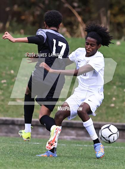 Thumbnail 1 in East / World of Inquiry @ Rush-Henrietta (NYSPHSAA Section 5 Class AAA quarterfinals)) photogallery.