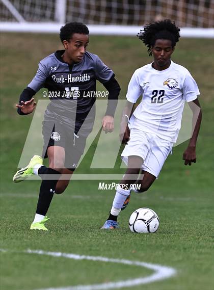 Thumbnail 1 in East / World of Inquiry @ Rush-Henrietta (NYSPHSAA Section 5 Class AAA quarterfinals)) photogallery.