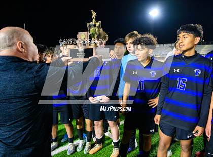 Thumbnail 2 in Snowflake vs. Chino Valley (AIA Fall Soccer Final Awards) photogallery.
