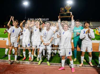 Thumbnail 2 in Snowflake vs. Chino Valley (AIA Fall Soccer Final Awards) photogallery.