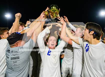 Thumbnail 3 in Snowflake vs. Chino Valley (AIA Fall Soccer Final Awards) photogallery.