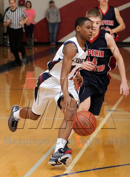 Thumbnail 1 in Hesperia Christian vs. Liberty Christian (Small Schools Showcase) photogallery.
