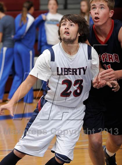 Thumbnail 2 in Hesperia Christian vs. Liberty Christian (Small Schools Showcase) photogallery.