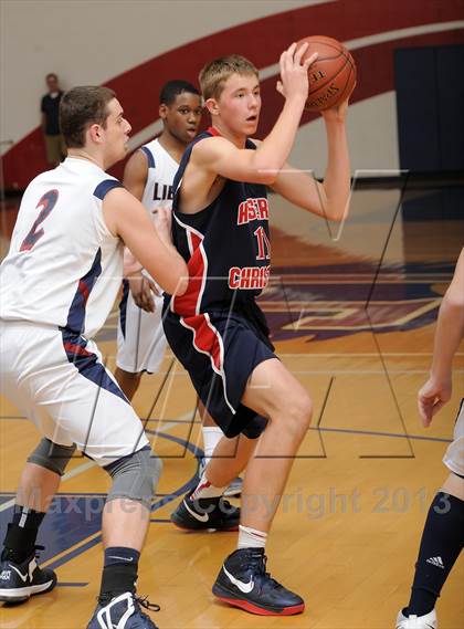 Thumbnail 2 in Hesperia Christian vs. Liberty Christian (Small Schools Showcase) photogallery.