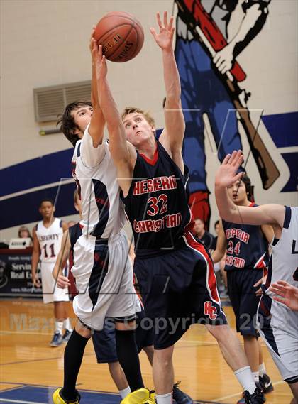 Thumbnail 2 in Hesperia Christian vs. Liberty Christian (Small Schools Showcase) photogallery.