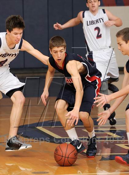 Thumbnail 3 in Hesperia Christian vs. Liberty Christian (Small Schools Showcase) photogallery.