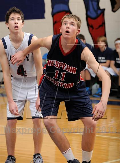 Thumbnail 1 in Hesperia Christian vs. Liberty Christian (Small Schools Showcase) photogallery.