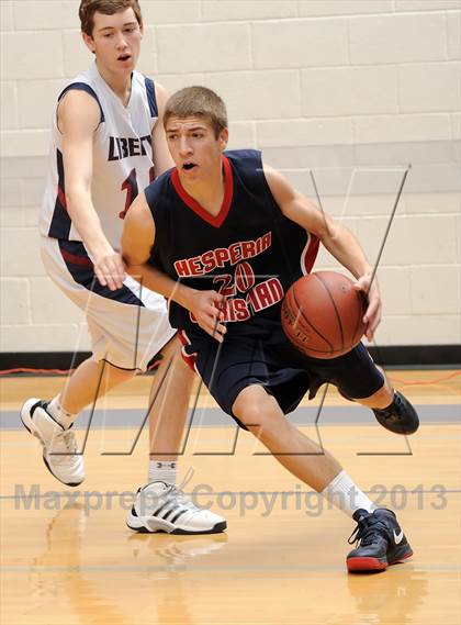 Thumbnail 2 in Hesperia Christian vs. Liberty Christian (Small Schools Showcase) photogallery.