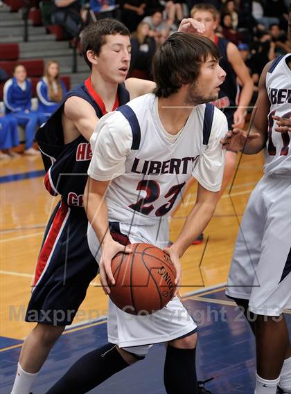 Thumbnail 1 in Hesperia Christian vs. Liberty Christian (Small Schools Showcase) photogallery.