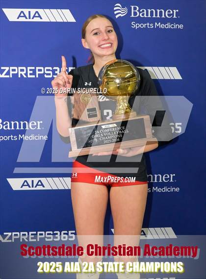 Thumbnail 2 in Scottsdale Christian Academy vs. North Valley Christian Academy (AIA 2A Final - Awards) photogallery.