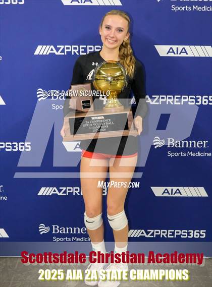 Thumbnail 3 in Scottsdale Christian Academy vs. North Valley Christian Academy (AIA 2A Final - Awards) photogallery.