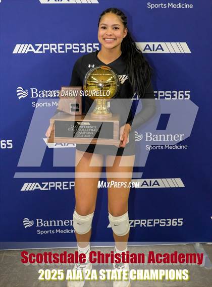 Thumbnail 1 in Scottsdale Christian Academy vs. North Valley Christian Academy (AIA 2A Final - Awards) photogallery.
