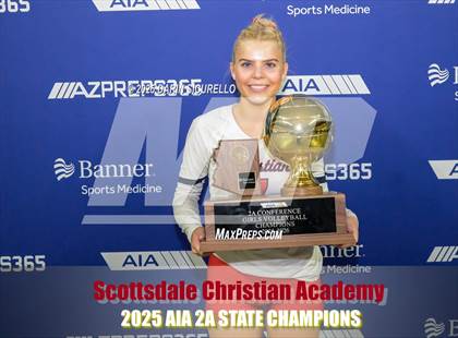 Thumbnail 2 in Scottsdale Christian Academy vs. North Valley Christian Academy (AIA 2A Final - Awards) photogallery.