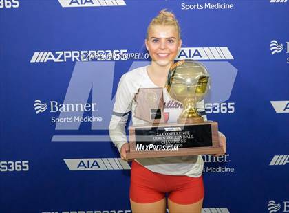 Thumbnail 1 in Scottsdale Christian Academy vs. North Valley Christian Academy (AIA 2A Final - Awards) photogallery.