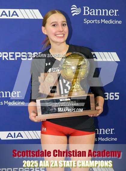 Thumbnail 1 in Scottsdale Christian Academy vs. North Valley Christian Academy (AIA 2A Final - Awards) photogallery.