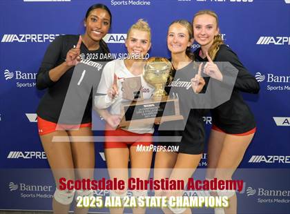 Thumbnail 2 in Scottsdale Christian Academy vs. North Valley Christian Academy (AIA 2A Final - Awards) photogallery.