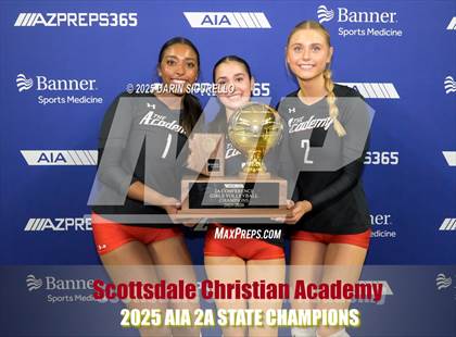 Thumbnail 3 in Scottsdale Christian Academy vs. North Valley Christian Academy (AIA 2A Final - Awards) photogallery.