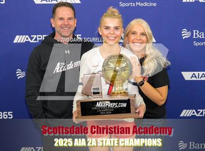 Thumbnail 2 in Scottsdale Christian Academy vs. North Valley Christian Academy (AIA 2A Final - Awards) photogallery.