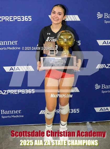 Thumbnail 3 in Scottsdale Christian Academy vs. North Valley Christian Academy (AIA 2A Final - Awards) photogallery.