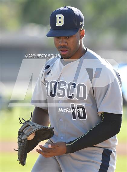 Thumbnail 2 in St. John Bosco @ Gahr (Game 2) photogallery.