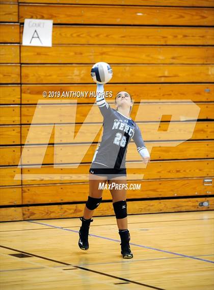Thumbnail 2 in Our Lady of Mercy Academy vs. Baldwin (Long Beach Invitational) photogallery.