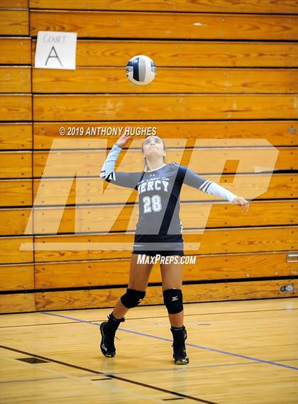 Thumbnail 1 in Our Lady of Mercy Academy vs. Baldwin (Long Beach Invitational) photogallery.