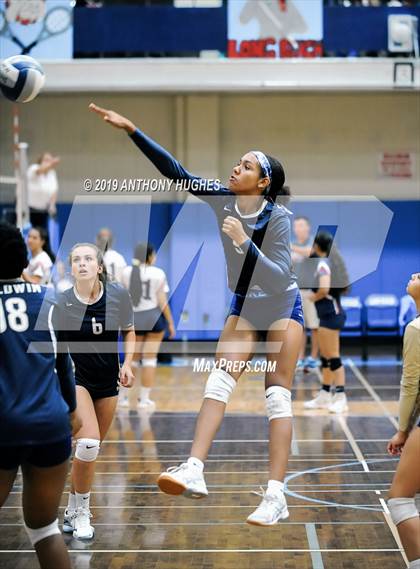 Thumbnail 1 in Our Lady of Mercy Academy vs. Baldwin (Long Beach Invitational) photogallery.