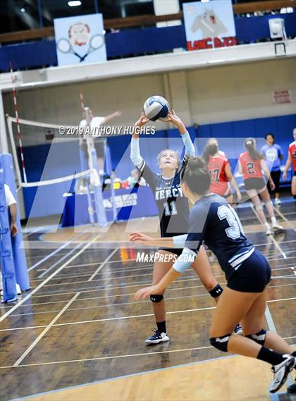 Thumbnail 3 in Our Lady of Mercy Academy vs. Baldwin (Long Beach Invitational) photogallery.