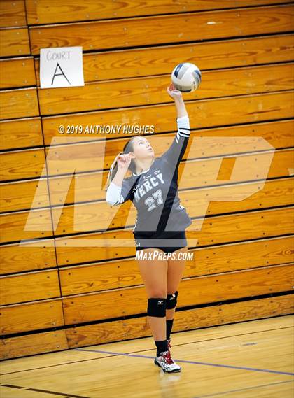 Thumbnail 2 in Our Lady of Mercy Academy vs. Baldwin (Long Beach Invitational) photogallery.